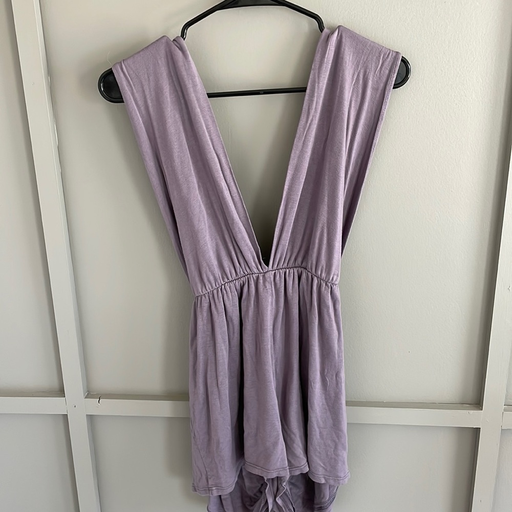 Lulus Anyway You Want Me Dusty Purple Romper - Size M